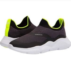 Cole Haan Women's ZerograndRadiant Slip-On Sneaker BlackChartreuse Size 8.5B